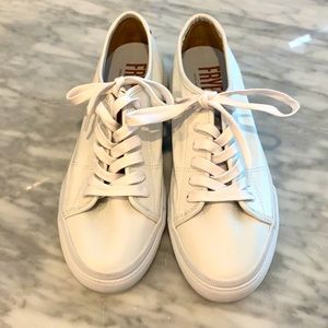 Frye Gia Low Lace Leather Sneaker